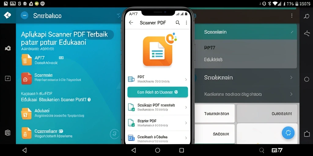 Screenshot API77 menunjukkan antarmuka pengguna yang intuitif untuk Scanner PDF.