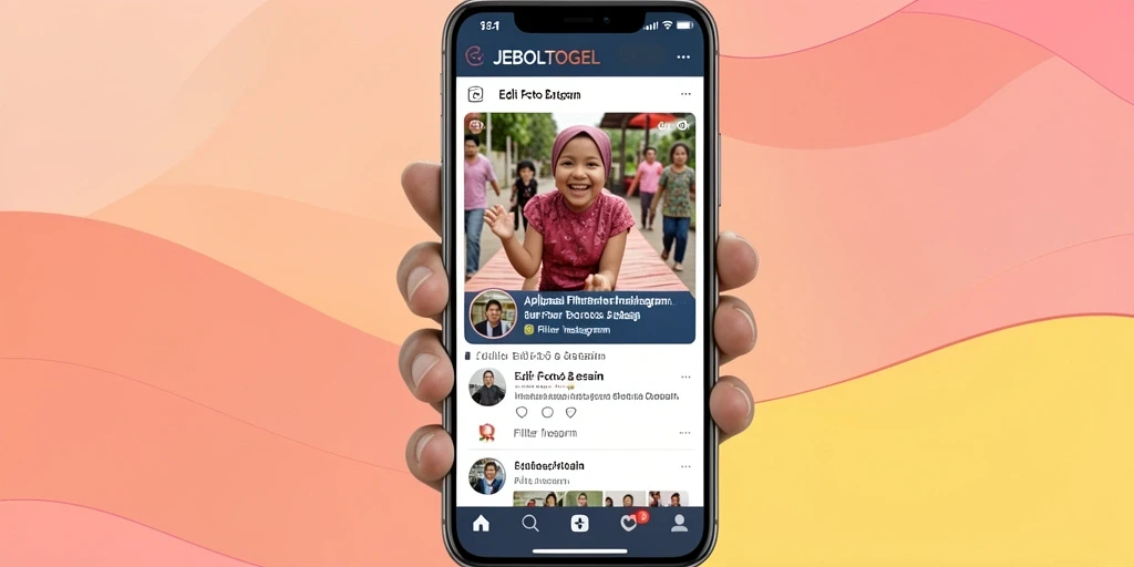 Antarmuka JEBOLTOGEL dengan filter Instagram yang menawan.